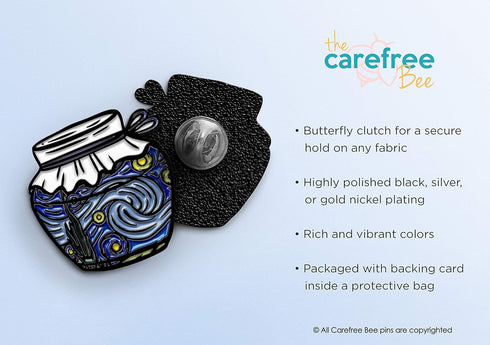 RipGrip 7 Edgy Enamel Pin Set for Backpacks...