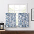 Victoria Park Toile 68-Inch-by-30 Inch Tailored Tier Curtains, Blue...