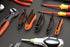 Screwdriver Bit Holder Storage Organizer – Railer 10-Hole Black and Orange Bit Holder with Carabiner - 2 Pack...
