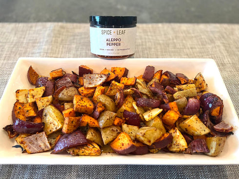 Premium Aleppo Pepper by SPICE + LEAF - Vegan Kosher Preservative Free Red Middle Eastern Mild Pepper Flakes, 3.5 oz...