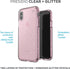 Speck Products Compatible Phone Case for Apple iPhone XS/iPhone X, PRESIDIO CLEAR + GLITTER Case, Bella Pink with Gold Glitter/Bella Pink...