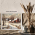 Posterizer 1 pcs-old farm house in snowy winter nature-in oil painting style-2-Landscape & Nature Art-Living Room Bedroom Decor- unframed wall art...