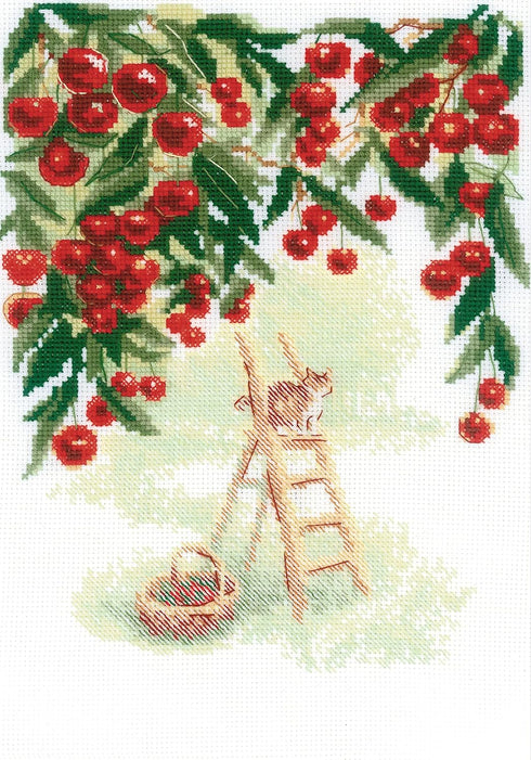 RIOLIS Counted Cross Stitch kit 2205 Cherry Garden...