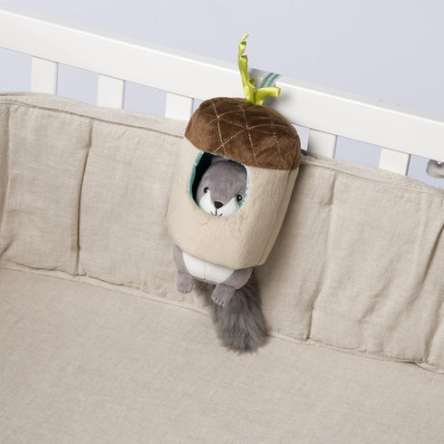 Manhattan Toy Lullaby Squirrel Pull Musical Crib and Baby Toy...