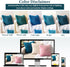 PAVILIA Fluffy Teal Blue Throw Pillow Covers, Decorative Accent Pillow Cases for Bed Sofa Couch, Soft Faux Fur Cushion Cover, Square Sherpa Pillow...