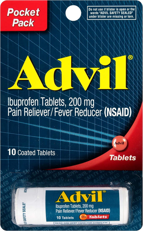 Advil 200 mg Tablets Pocket Pack 10 ea (Pack of 6)...
