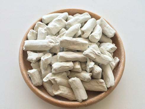 WHITE Pressed Clay edible chunks (lump) natural for eating (food), 4 oz (113 g)...