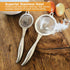 Jean-Patrique Stainless Steel Tea Strainer + Sifter for Baking - Set of 2 - Fine Mesh and Durable Construction...