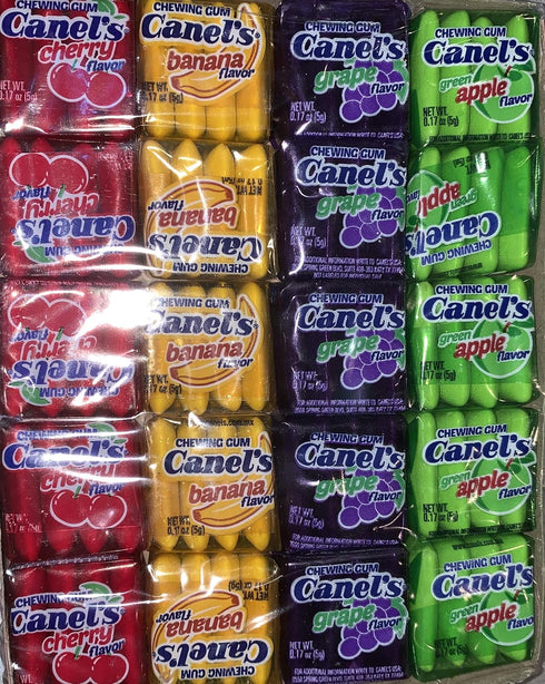 Canel's Assorted Fruit Flavors Chewing Gum, 4 pc, 20 count...