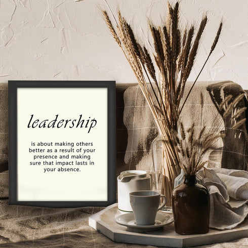 Posterizer 1 pcs-Leadership Encouraging quotes-Motivational & Inspirational Art-Workplace & Office Art-Decor for Home & Office- UNFRAMED Wall Art...