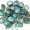 PEPPERLONELY 50PC Green Limpet Shells Craft Sea Shells, 1/2 Inch ~ 1 Inch...