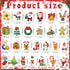 Junkin 26 Pcs Diamond Art Christmas Ornaments 5D DIY Christmas Diamond Painting Keychains Kits Xmas Hanging Painting Kit Snowman Santa Art Pendant...