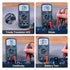 Digital Multimeter DC AC Voltmeter, Ohm Meter, Fast Accurately Measures Voltage, Current, Resistance, Continuity, Diode, hFE, Tests Live Wire...