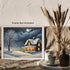 Posterizer 1 pcs- quaint old village-building in the nature 7-Landscape & Nature Art-Floral Botanical Art- Decor for Home & Office- unframed wall ...