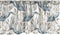 Lunarable Swamp Window Valance, Blue Grey Heron Birds and Bulrush Water Foliage Growth Wilderness Tropical Lands, Curtain Valance for Kitchen Bedr...