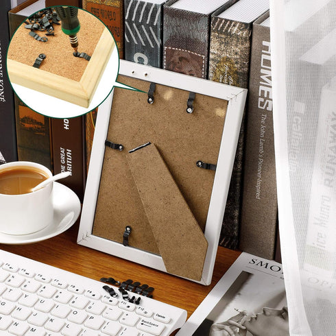 Frame Turn Button Metal Bow Shape Frame Picture Turn Button with Screws for Hanging Pictures Photos Drawings and Posters, Black (100 Pieces)...