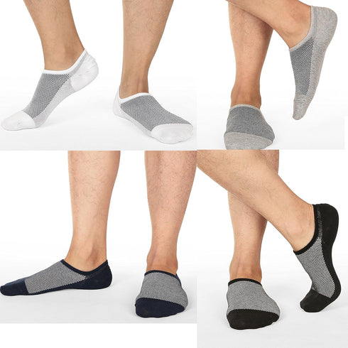 Mottee&Zconia No Show Socks for Unisex Mens Womens Low Cut No See Liner Invisible Ankle Cotton Socks...