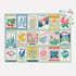 Galison Ever Upward – 1000 Piece Puzzle Fun and Challenging Activity with Bright and Bold Artwork of Vintage Style Flower Seed Packets for Adults ...