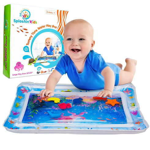 Splashin'kids Inflatable Tummy time Premium Water mat Infants and Toddlers is The Perfect Fun time Play Activity Center Your Baby's Stimulation Gr...