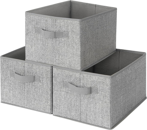 GRANNY SAYS Storage Baskets for Shelves, Fabric Storage Bins with Handles, Collapsible Storage Boxes, Closet Storage Bins, Organizers and Storage,...