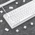 135 Keys White Japanese Keycaps, Minimalist Style Cherry Profile Key Caps, PBT Dye Sublimation Customized Keycaps Set Compatible with Cherry MX Sw...