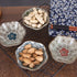 VanEnjoy 4 pcs Colorful Glaze Flower Pattern Ceramic Soy Sauce Dipping Bowls Appetizer Plates Serving Dishes Condiment Dish...