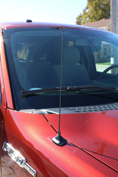 AntennaMastsRus - 15 Inch Black Antenna is Compatible with Ford F-150, F-250, F-350, F-450, F-550, F-600, F-650, Raptor (1950-2025) - Bronco | Dod...