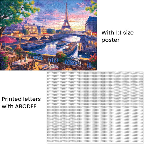 300 Piece Puzzle for Adults-Blooming Paris | Recycled Cardboar Jigsaw Puzzles 300 Pieces | Challenging Family Activity Great Gift Idea for Family ...