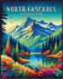 Posterizer 1 pcs-travel poster-North Cascades-National park-Adventure Wall Art Gift for Men Women Entrepreneur Teens Decor for Home & Office- un...