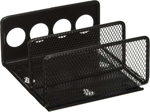 Safco Products 3611BL Onyx Mesh Organizer Tray | Steel Construction | Durable Powder Coat Finish | Fits With Magnetic Marker Boards | 5.25"W x 5.2...