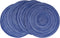 WAZAIGUR Red-A?Placemats,Round Placemats for Dining Table Set of 4 Woven Heat Resistant Non-Slip Kitchen Table Mats Diameter 14 inch(Blue)...