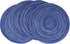 WAZAIGUR Red-A?Placemats,Round Placemats for Dining Table Set of 4 Woven Heat Resistant Non-Slip Kitchen Table Mats Diameter 14 inch(Blue)...