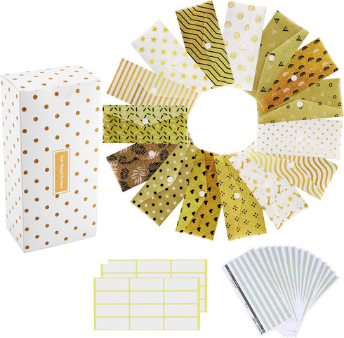 Mornajina 32 Pieces Cash Envelopes for Budgeting, Budget Envelope System with Cash Budget Envelopes Tracking Sheet, Plastic Reusable Money Envelop...