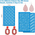 MEMOVAN Christmas Silk Screen Stencils for Polymer Clay 3pcs Reusable Holiday Silk Screen for Polymer Clay Cutters Printing on Clay for Jewelry Ma...