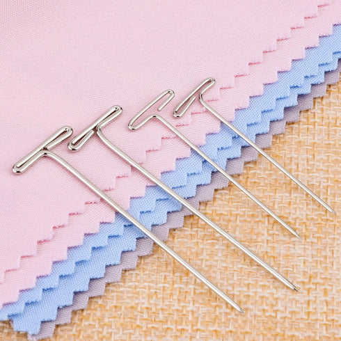 Blulu 150 Pieces Steel T-pins for Blocking Knitting, Modelling and Crafts(2 Inch, 1-1/2 Inch)...