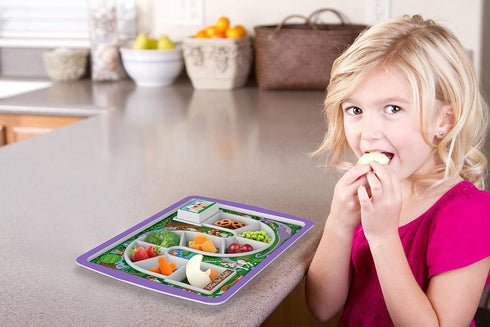 Genuine Fred DINNER WINNER, Enchanted Forest Kid's Dinner Tray - Award Winning - Picky Eater Solutions for Kids and Toddlers - Fun Mealtime - Divi...
