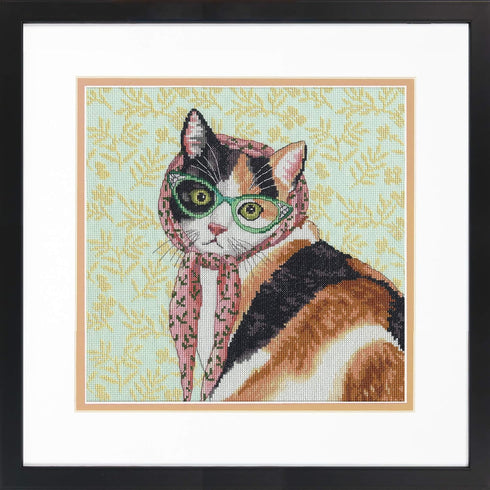 DIMENSIONS Mama Cat Counted Cross Stitch Kit, Multi-Color...