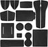 SENSHINE for Honda Civic Accessories 2022 2023 2024 Non-Slip Anti Dust Cup Holder Insert Center Console Shifter Liner Trim Door Packet Mats Premiu...