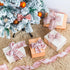 Rose Gold Christmas Ribbon Wired 2.5" Pink Christmas Tree Ribbon Garland Rose Gold Glitter Wired Ribbon for Crafts, Wreaths, Topper Bows, Gift Wra...