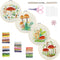 Bonroy 4 Sets Embroidery Kit for Beginners with Instructions,Cross Stitch Kits for Adults with Pattern,Needlepoint Kits for Adult Include Embroide...