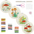 Bonroy 4 Sets Embroidery Kit for Beginners with Instructions,Cross Stitch Kits for Adults with Pattern,Needlepoint Kits for Adult Include Embroide...