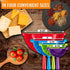 Magic Dumpling Maker Kit, Set of 4 - Mold Ravioli, Empanadas, Momos, Gyozas, Pot Stickers, Jamaican Beef Patties, Pierogi and Calzones - Wonton Do...