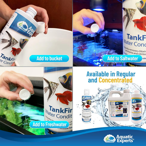 TankFirst Complete Aquarium Water Conditioner - Fish Water Conditioner, Instantly Removes Chlorine, Chloramines, and detoxifies Ammonia from Fish ...