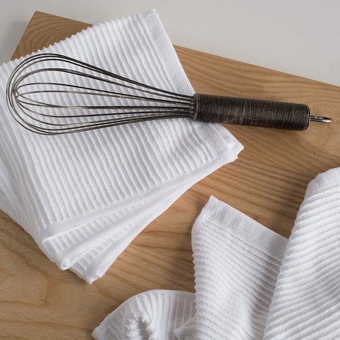 Now Designs Ripple Kitchen Dishcloth, Set of 4, White...