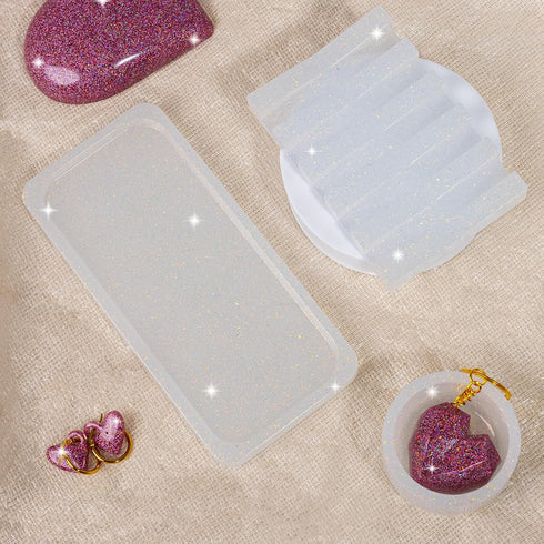 Hemway Premium Craft Glitter Shaker - Mother of Pearl Iridescent | 130g Ultrafine Metallic Flake Sequins for Resin & Epoxy Crafts | Craft Supplies...