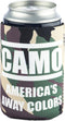 Funny Guy Mugs Camo - America's Away Colors Collapsible Neoprene Can Coolie - Drink Cooler...