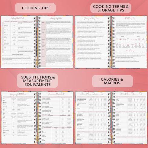 PLANBERRY Recipe Book – Blank Hardcover Cookbook to Write In Your Own Recipes – Empty Cook Book Journal to Fill In – Blank Family Recipe Notebook ...