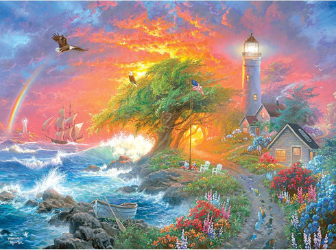 RoseArt - Abraham Hunter - Coastal Light - 1000 Piece Jigsaw Puzzle for Adults...