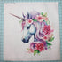 Fabric Panel 8"x8" Unicorn 100% Cotton Quilting Panel Square AM312...