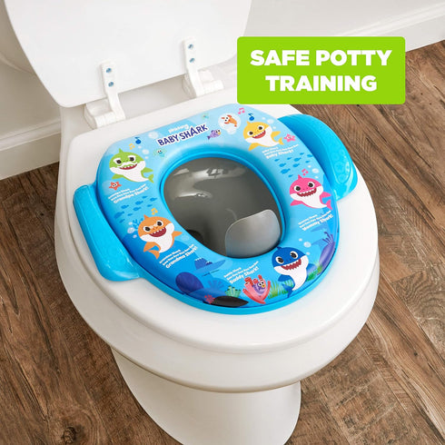 Nickelodeon Baby Shark "Sharktastic" Soft Potty Training Seat - Soft Cushion, Baby Potty Training, Safe, Easy to Clean...
